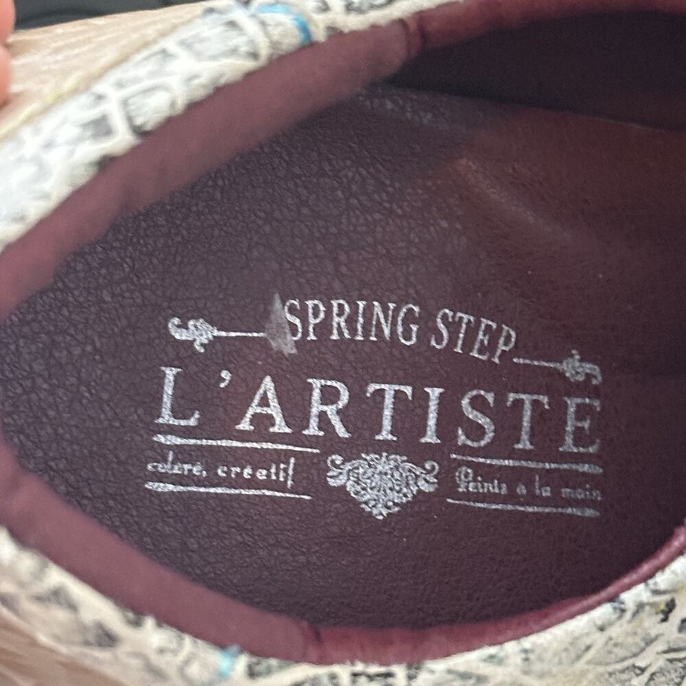 L’Artiste Spring Step Danli Cosmic Leather Sneaker Shoes EU 42 US 10.5 Embossed - Picture 6 of 11